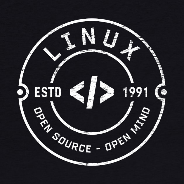 Linux - Vintage - OPEN SOURCE OPEN MIND by CoolTeez